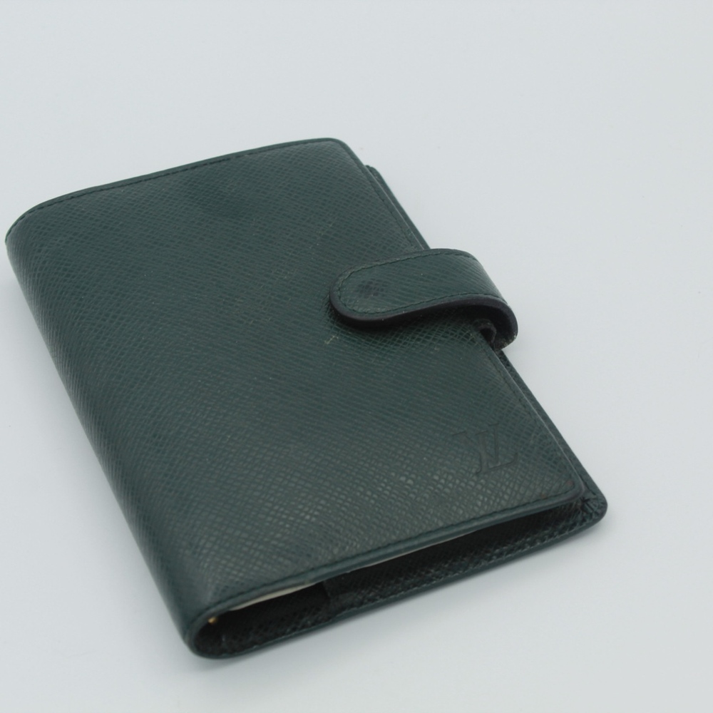 Authentic Louis Vuitton Green Taiga Leather PM